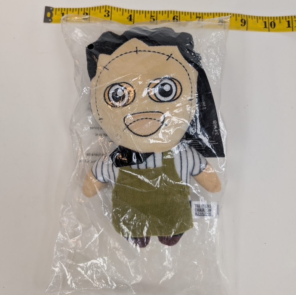NWT Phunny  Leather Face Texas Chainsaw Massacre Plushie Doll New In Bag
